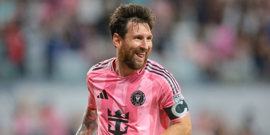 Leo Messi durante un partido del Inter Miami.