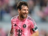Leo Messi durante un partido del Inter Miami.