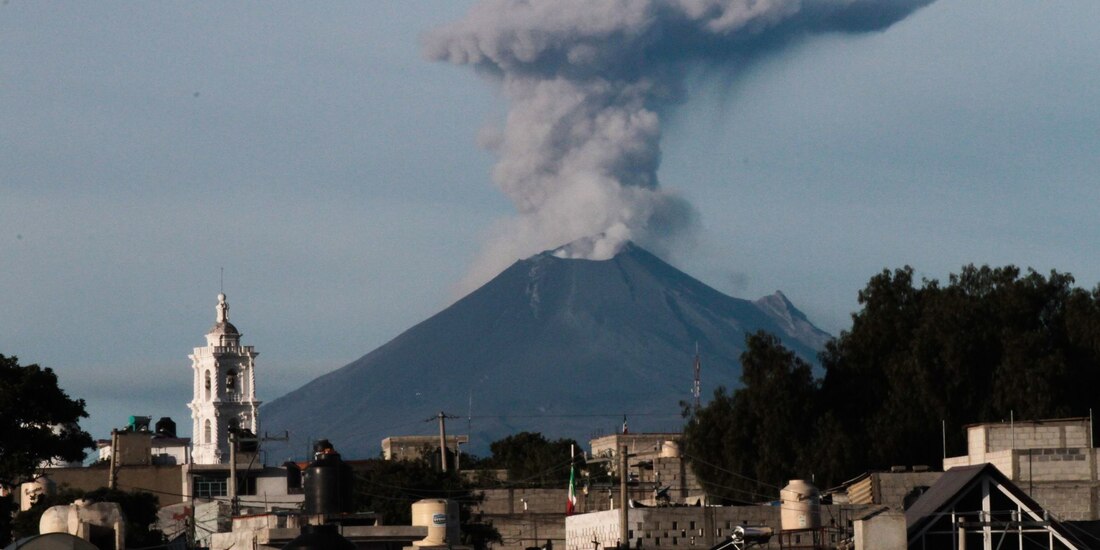 Popocatépetl, Cenapred, exhalaciones