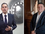 Gilberto Loya, fiscal interino de Chihuahua (izq.) comparte actualizaciones del caso de César Jáuregui, exfiscal (der.).