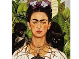 AUTORRETRATO con collar de espinas y colibrí.