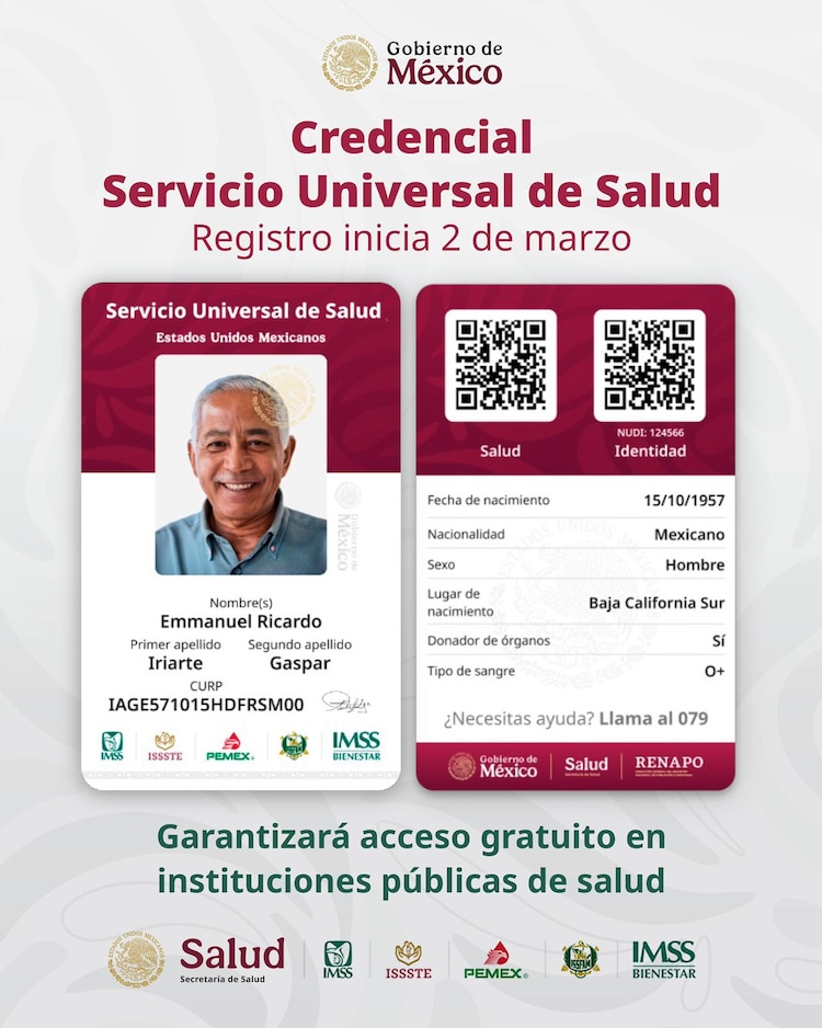 Registro de la credencial Universal de Salud