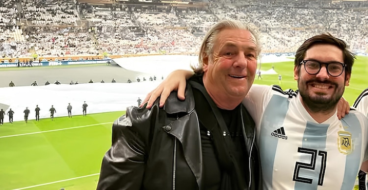 Stefano Cremasco Cícero y su padre, Oscar Daniel Cremasco Scattolini