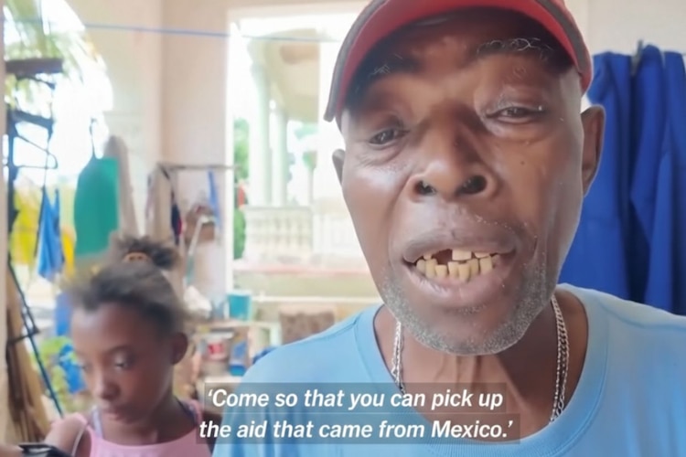 Cubanos agradecen ayuda de México, en reportaje del NYT.