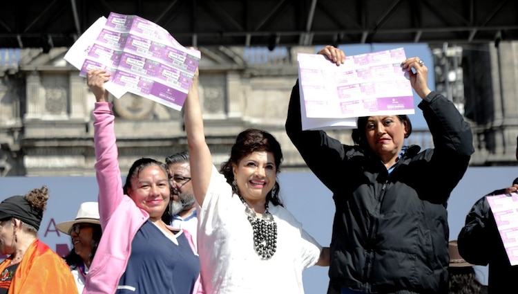 Clara Brugada arranca programa ‘Mercomuna’.