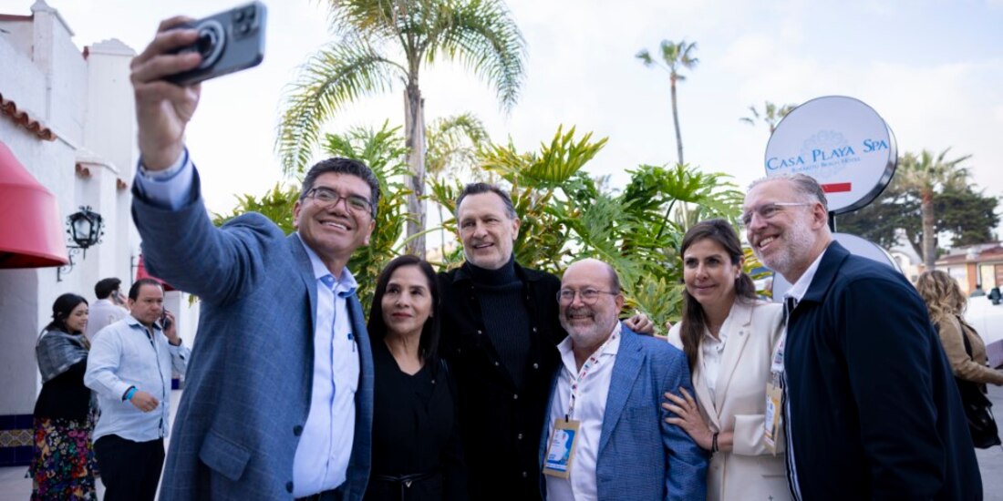 Gobernador Mauricio Kuri lidera la delegación queretana en la inauguración del Tianguis Turístico 2025 en Baja California.
