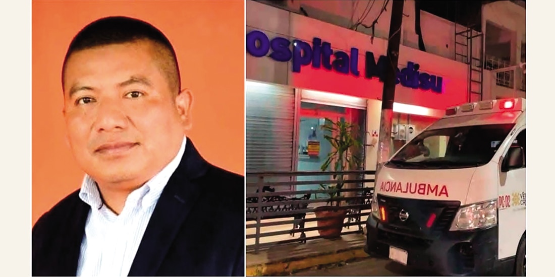 LUEGO de la emboscada, llevaron a la persona a un hospital.