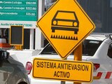 Advertencia en caseta de Las Américas: Protestan por el sistema "poncha llantas"