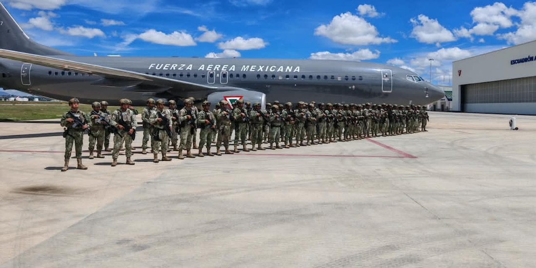 Elementos del Cuerpo de Fuerzas Especiales fueron desplegados este domingo en Mazatlán, Sinaloa.