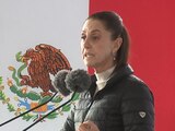 Claudia Sheinbaum, en conferencia de prensa desde Tizayuca, Hidalgo.