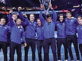 el conjunto del Viejo Continente alza el trofeo, ayer, en el certamen.