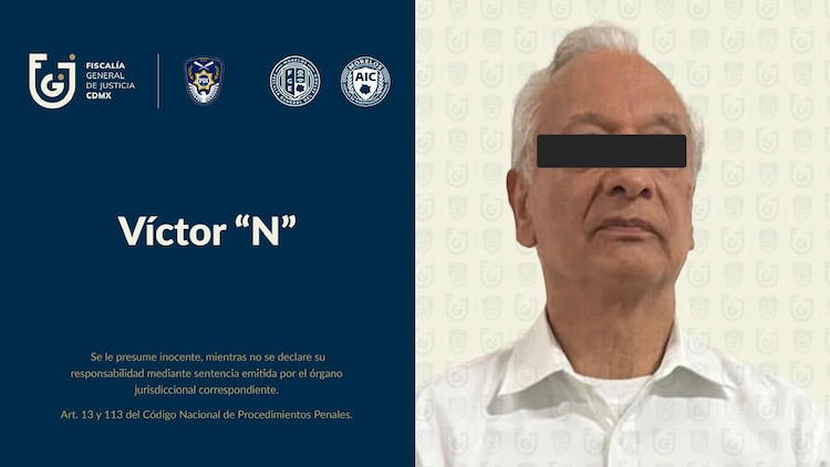 Víctor Rodríguez Padilla, detenido el 7 de julio de 2026 en la Ciudad de México.