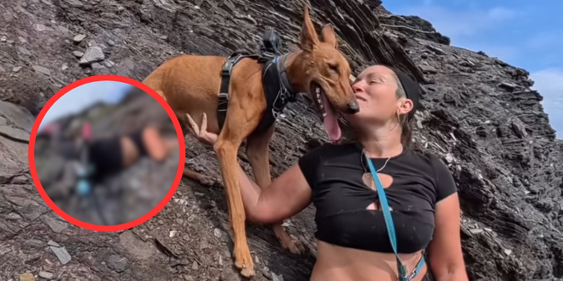 Ciclista Cecilia Sopeña se salva de caer al vacío en ruta de montaña