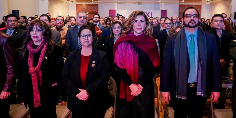 Marina del Pilar destacó el festejo al estado mediante la unidad del Poder Ejecutivo, el Poder Legislativo, el Poder Judicial, el Gobierno de México, las Fuerzas Armadas y los siete municipios del estado.