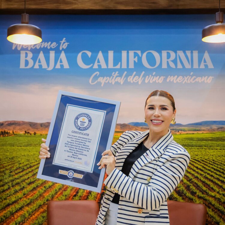 Tianguis Turístico rompió récord de asistencia en Baja California. Gobernadora Marina del Pilar presume el reconocimiento.