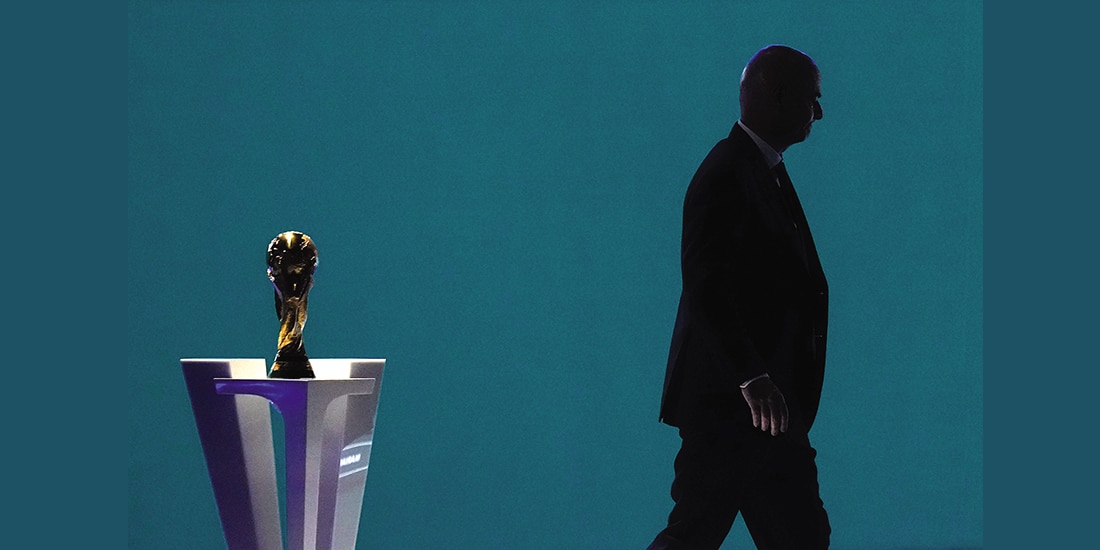 Infantino, en una conferencia de la Copa del Mundo en julio pasado.