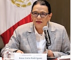 LA SECRETARIA Rosa Icela Rodríguez,
ayer, en la sesión ordinaria de Conapo