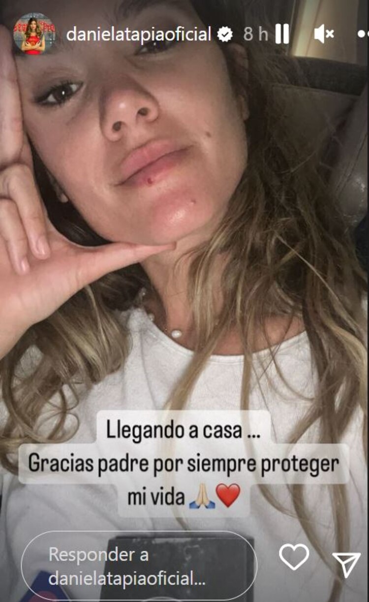 Daniela Tapia logró salir de Israel y ya está en su casa en Miami