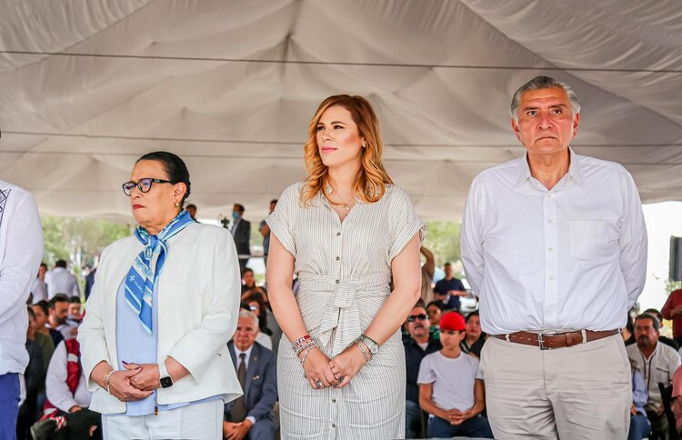 Rosa Icela Rodríguez, Marina del Pilar y Adán Augusto.