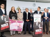 CONFERENCIA de prensa del presidente nacional del albiazul, el pasado 12 de mayo