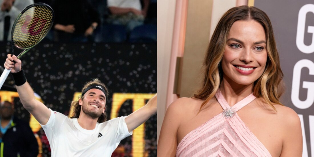 Stéfanos Tsitsipás lanza inesperada invitación a la actriz Margot Robbie
