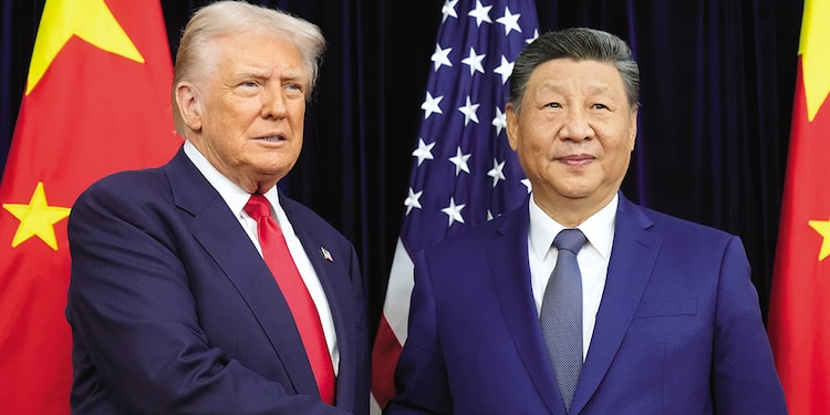 Los presidentes de Estados Unidos, Donald Trump, y de China, Xi-Jinping, en un encuentro celebrado el pasado 30 de octubre, en Busan, Corea del Sur.