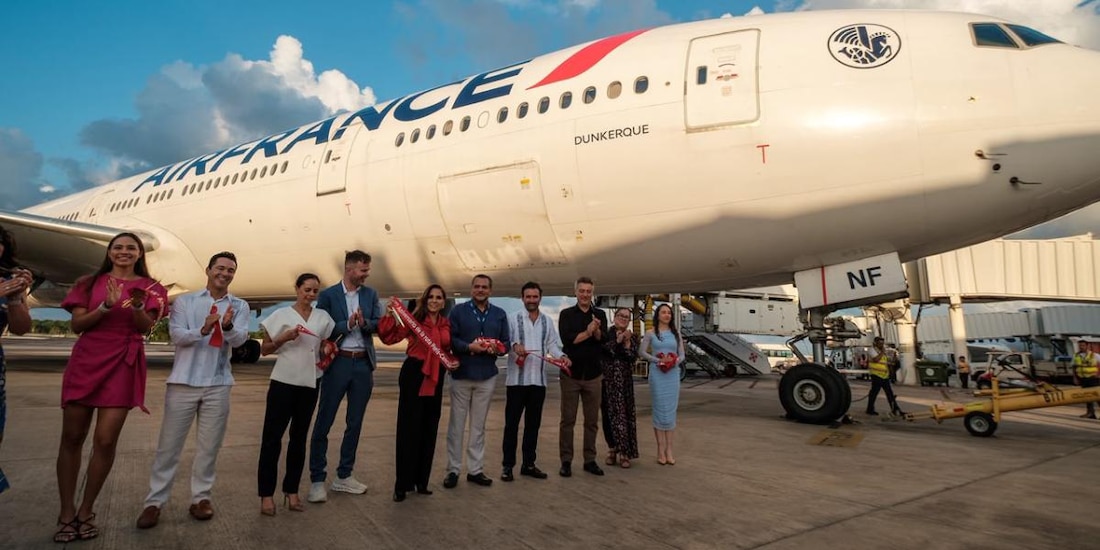 Mara Lezama Espinosa destacó la confianza de la aerolínea gala en Quintana Roo para impulsar el turismo europeo.