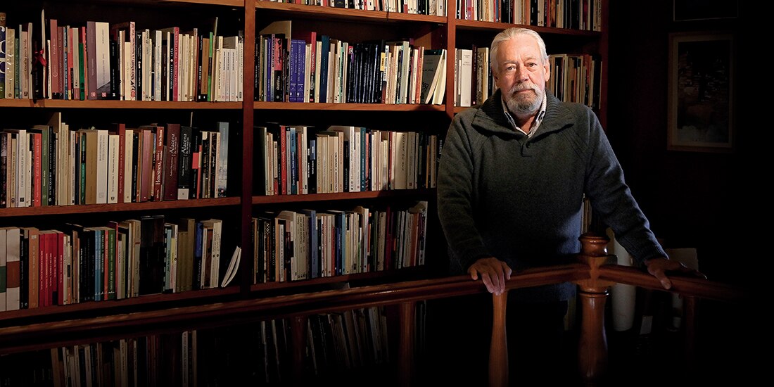 Gonzalo Celorio, el viernes pasado en su biblioteca.