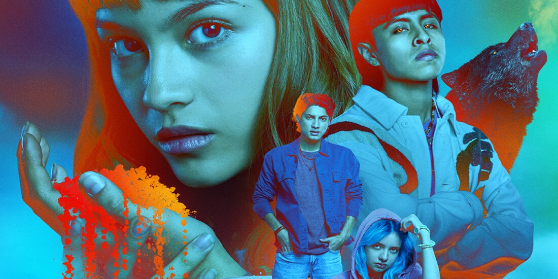 Los protagonistas en un cartel de la serie basada en la novela de Dolores Reyes.