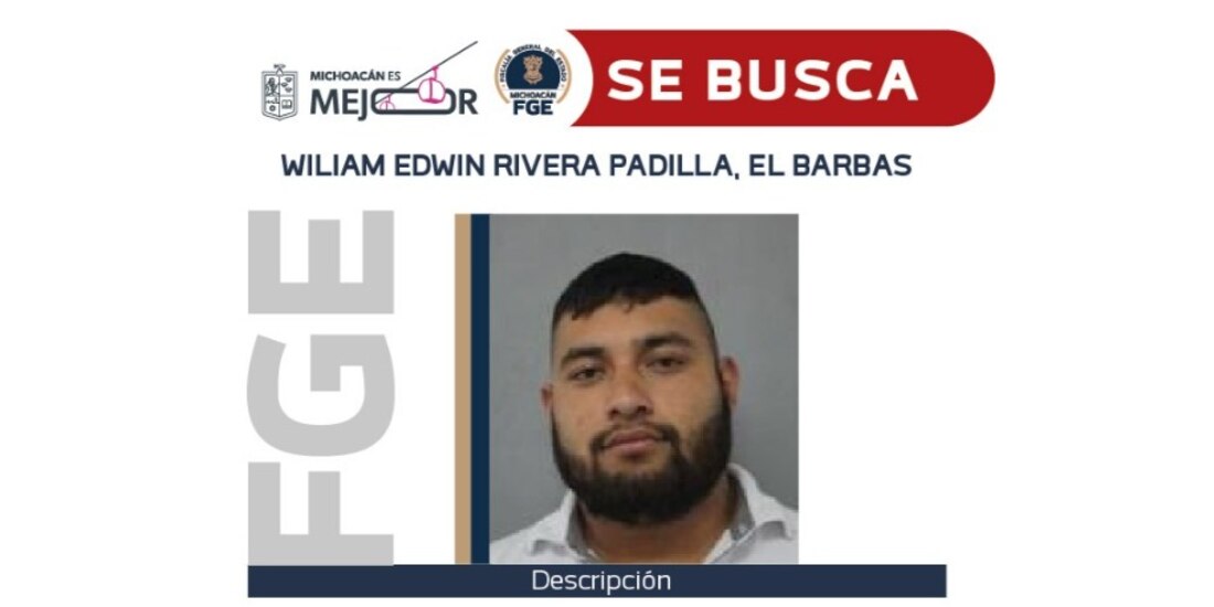 Imagen del presunto delincuente.