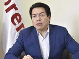 El líder de Morena, Mario Delgado Carrillo