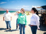 Gobernadora Marina del Pilar invita a conocer destinos, gastronomía y oferta de Baja California.