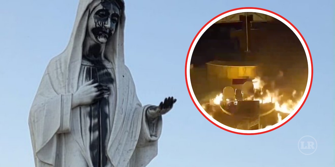 Santuario Mariano que fue profanado de la Virgen de la Medjugorje