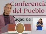 Claudia Sheinbaum este martes en Palacio Nacional.