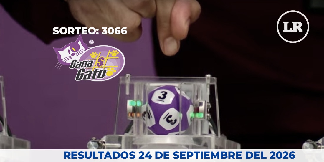 Resultados del Gana Gato 3066 del 24 de septiembre del 2026.