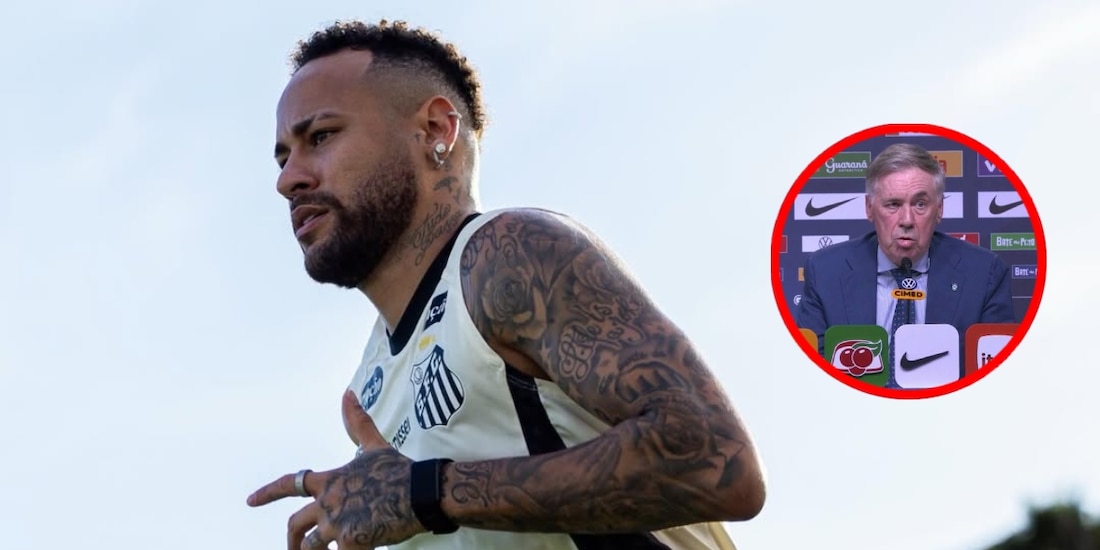 Carlo Ancelotti deja fuera de la convocatoria de Brasil a Neymar