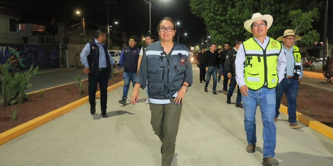 Azucena Cisneros impulsa mega obras como parte de la estrategia de seguridad.