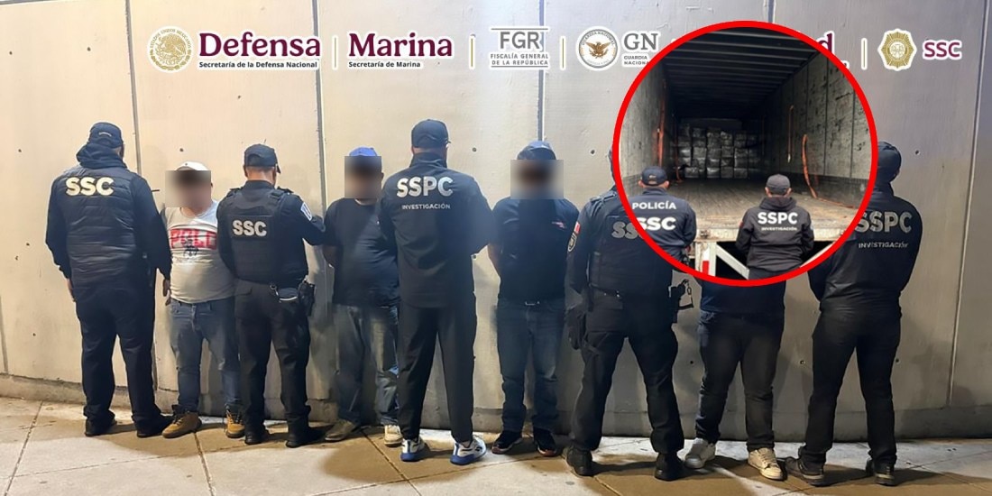 Caen 4 que transportaban más de una tonelada de droga oculta en cajas de huevo en CDMX.