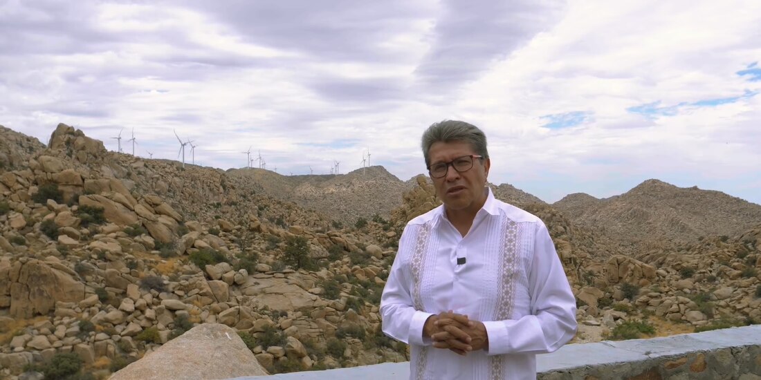 El senador con licencia, en BC, ayer.