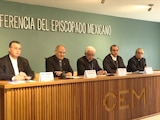 Obispos de la CEM, ayer, en conferencia de prensa.