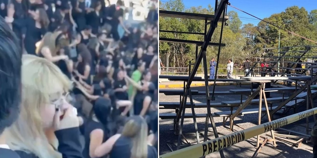 Colapsa templete en Facultad de Derecho en Universidad Veracruzana; hay 18 lesionados.