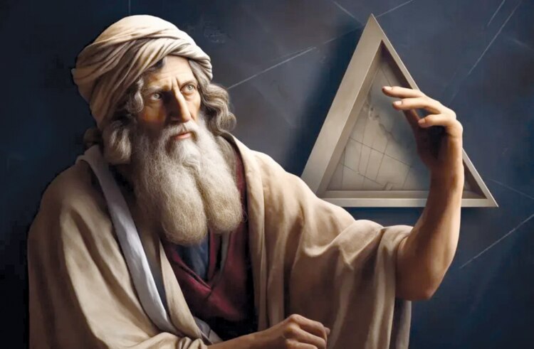 Pitágoras en una ilustración