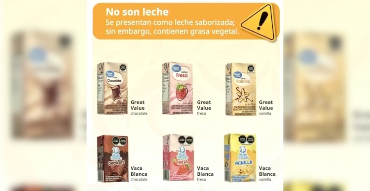 Leches de sabores analizadas por la Profeco
