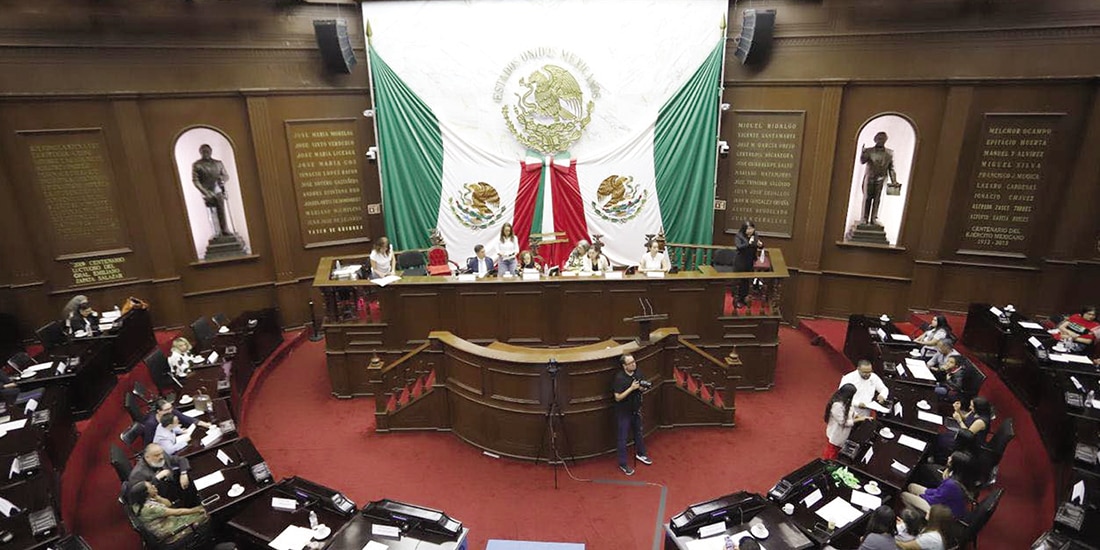 Aspecto del Congreso de Michoacán, el 20 de marzo pasado