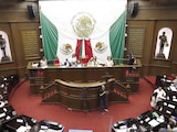 Aspecto del Congreso de Michoacán, el 20 de marzo pasado