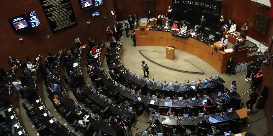 Sesión del Senado de la República, en una fotografía ilustrativa.