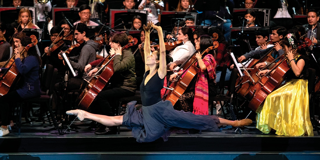 LA BAILARINA Elisa Carrillo en un ensayo de Tengo un sueño, en 2022.