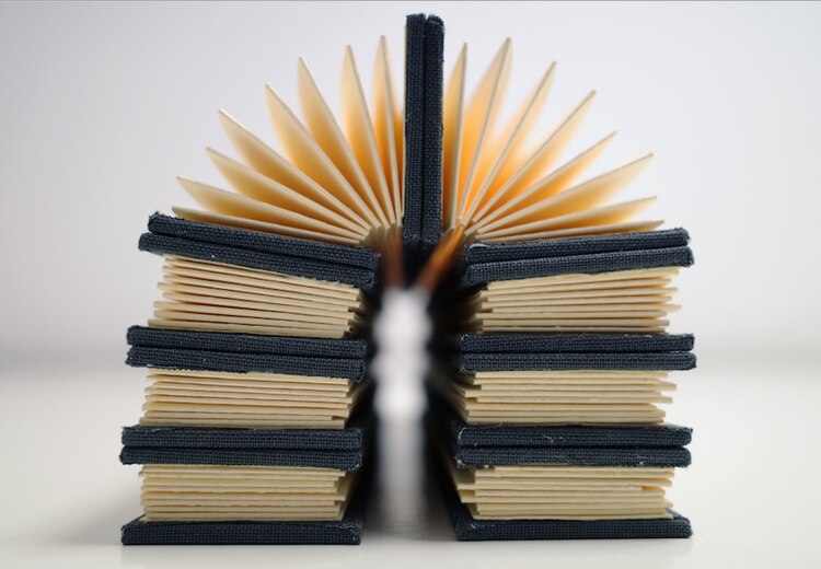 La artista rompe con el concepto que se tiene del libro común.