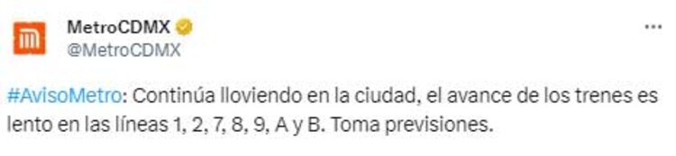 Metro CDMX: Reportan avance lento de trenes en 7 líneas