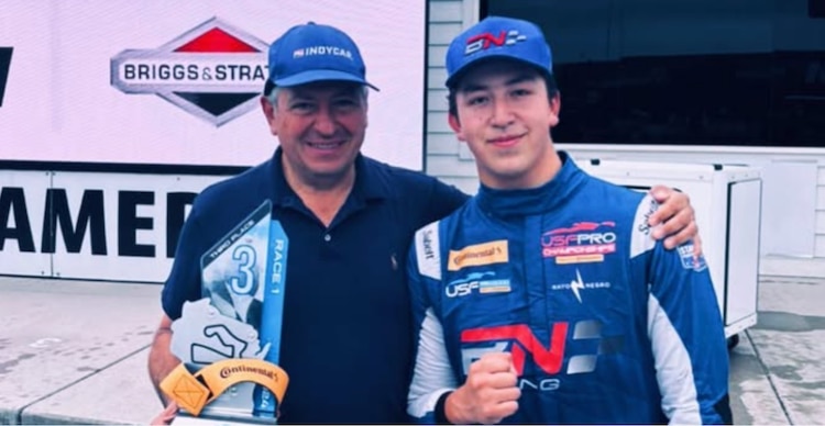 Ricardo Escotto y su padre